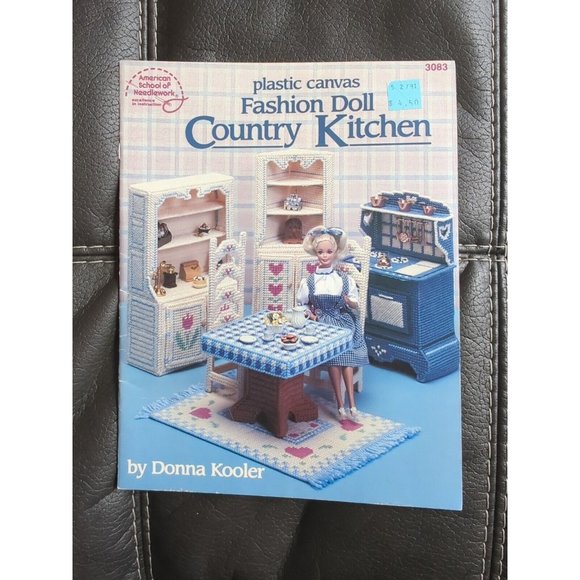 American School of Needlework Other - American School of Needlework Plastic Canvas Fashion Doll Country Kitchen 3083